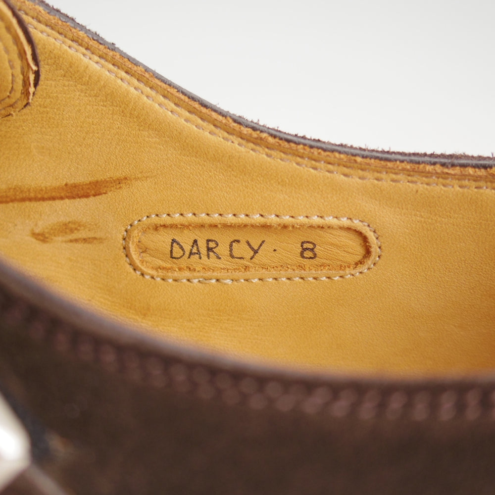 極美品★(英)アルフレッド・サージェント SIZE 8【定価￥87,480-★DARCY/ダブルモンク】スエード/濃茶/メンズ/ALFRED SARGENT★o714