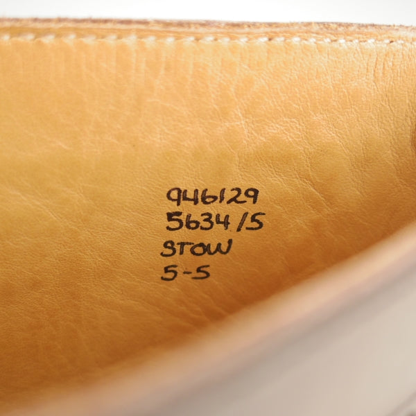 極美品★トリッカーズ SIZE 5【定価￥143,000-★STOW/エスプレッソバーニッシュ】5634/カントリーブーツ/カーフ/濃茶/Tricker's★n686