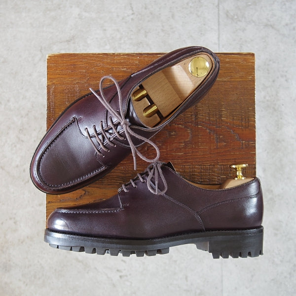 良品 良質レザー ビームス エフ ストレートチップ 黒 ハンドソーン 手書き PARASHOE（パラシュー）ハンドメイド（ハンドソーンウェルト製法