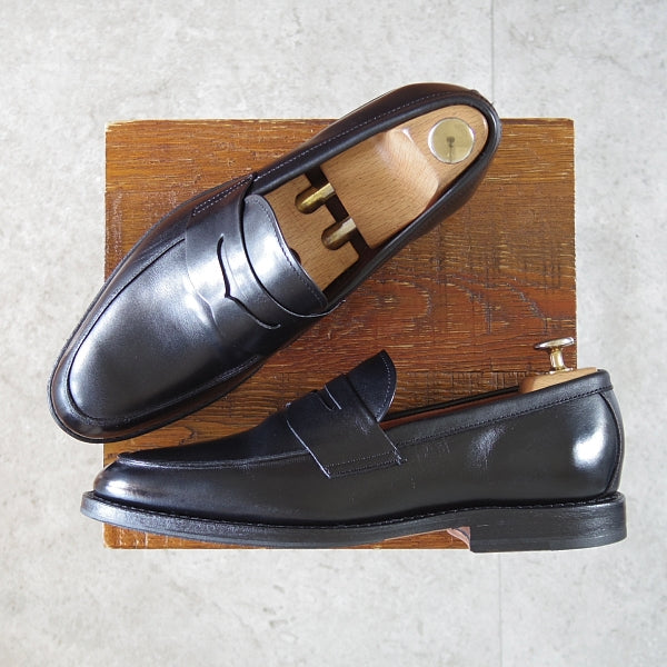 ほぼ未使用★(米)アレンエドモンズ 8D【貴重★ブルックスブラザーズ別注/BROOKS BROTHERS】コインローファー/黒/ALLEN EDMONDS★n682