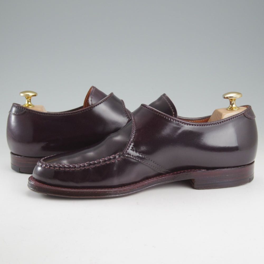 美品★オールデン 5.5D【現行定価20万円以上★コードバン仕様/モンクストラップ/N8406】ヴァンラスト/バンラスト/#8/赤茶/ALDEN★o717