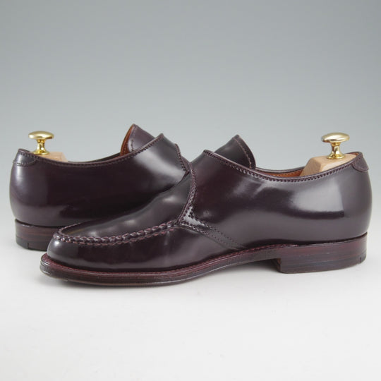 美品★オールデン 5.5D【現行定価20万円以上★コードバン仕様/モンクストラップ/N8406】ヴァンラスト/バンラスト/#8/赤茶/ALDEN★o717