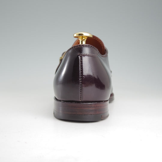 美品★オールデン 5.5D【現行定価20万円以上★コードバン仕様/モンクストラップ/N8406】ヴァンラスト/バンラスト/#8/赤茶/ALDEN★o717