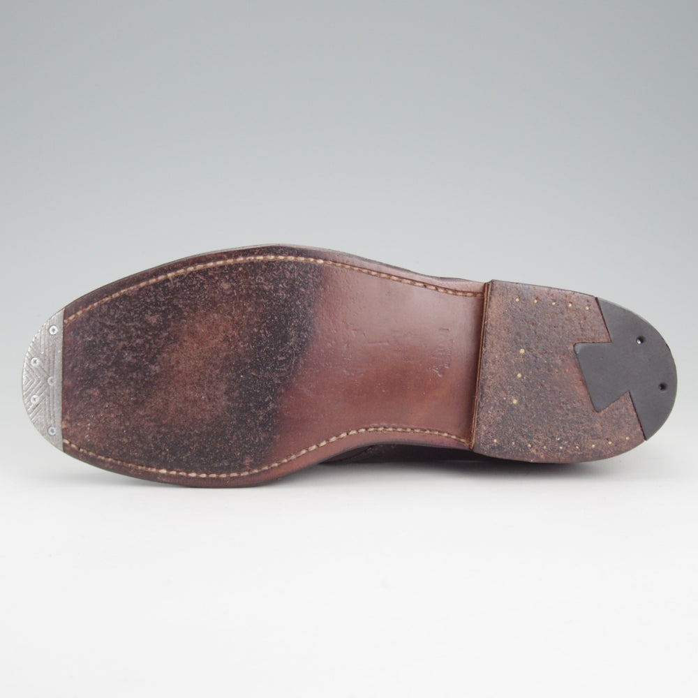 美品★オールデン 5.5D【現行定価20万円以上★コードバン仕様/モンクストラップ/N8406】ヴァンラスト/バンラスト/#8/赤茶/ALDEN★o717