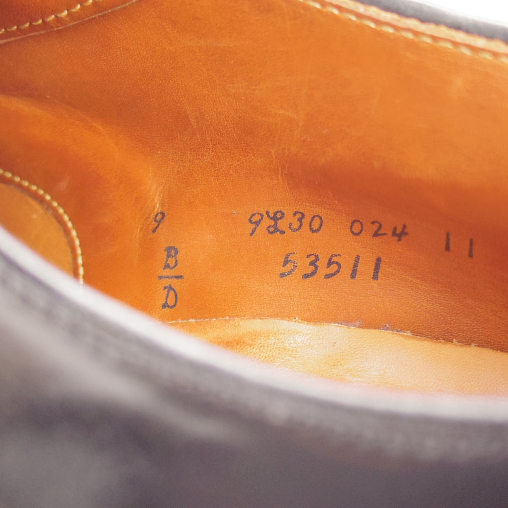 極上★オールデン 9D【定価￥217,800-★コードバン仕様/モディファイドラスト】53511/プレーントゥ/黒/メンズ/ALDEN★o166