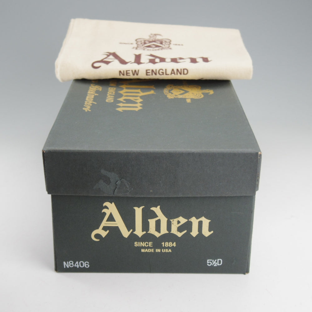 美品★オールデン 5.5D【現行定価20万円以上★コードバン仕様/モンクストラップ/N8406】ヴァンラスト/バンラスト/#8/赤茶/ALDEN★o717