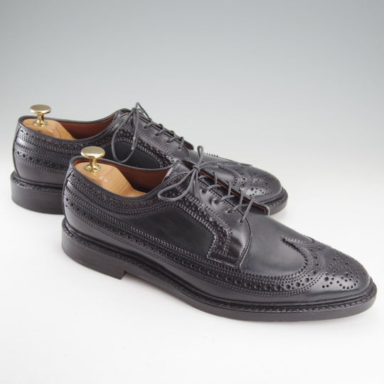 未使用★(米)アレンエドモンズ 8.5D【現行定価24万円程度★コードバン仕様/MACNEIL】ロングウイング/黒/メンズ/ALLEN EDMONDS★o167