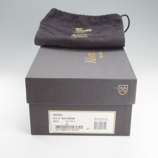 未使用★(米)アレンエドモンズ 8.5D【現行定価24万円程度★コードバン仕様/MACNEIL】ロングウイング/黒/メンズ/ALLEN EDMONDS★o167