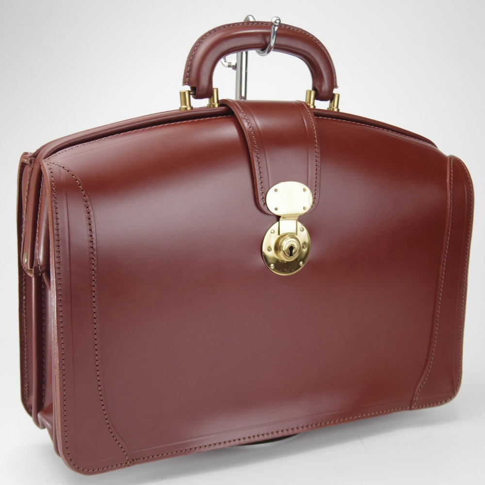 ★(英)Lloyd's/ロイズラゲッジ【貴重★ロイドフットウェア取扱/ダレスバッグ】メンズ/ビジネス/バッグ/ブリーフケース/茶/革/鞄★p297