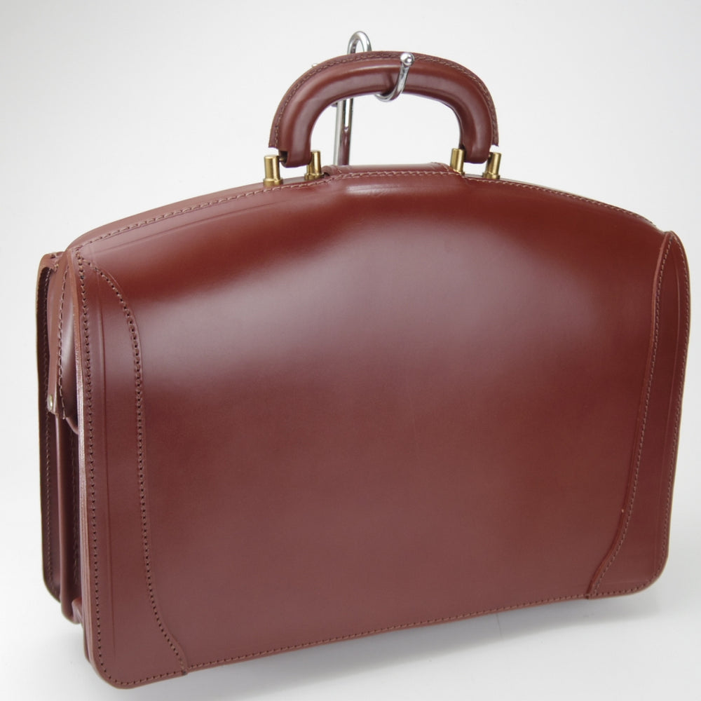 ★(英)Lloyd's/ロイズラゲッジ【貴重★ロイドフットウェア取扱/ダレスバッグ】メンズ/ビジネス/バッグ/ブリーフケース/茶/革/鞄★p297