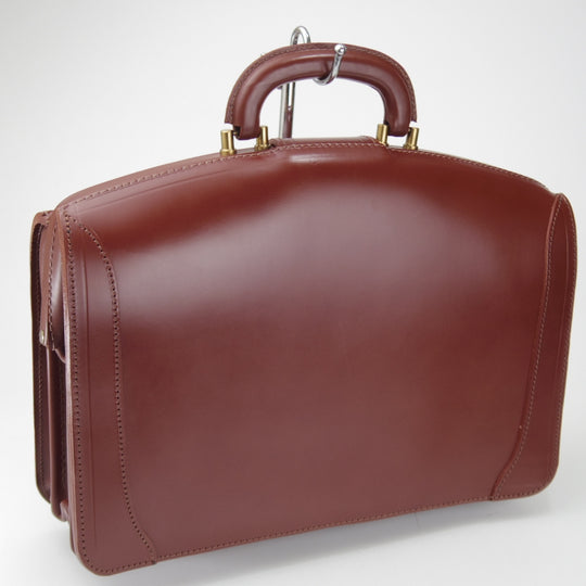 ★(英)Lloyd's/ロイズラゲッジ【貴重★ロイドフットウェア取扱/ダレスバッグ】メンズ/ビジネス/バッグ/ブリーフケース/茶/革/鞄★p297