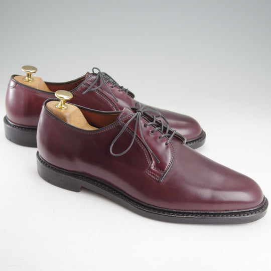 未使用★(米)アレンエドモンズ 8.5D【現行定価24万円程度★コードバン仕様/Leeds】リーズ/プレーントゥ/赤茶/メンズ/ALLEN EDMONDS★o168