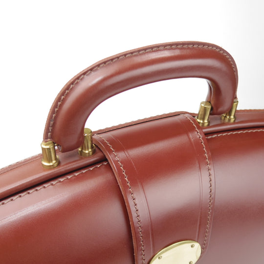 ★(英)Lloyd's/ロイズラゲッジ【貴重★ロイドフットウェア取扱/ダレスバッグ】メンズ/ビジネス/バッグ/ブリーフケース/茶/革/鞄★p297