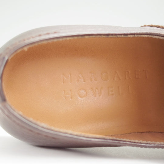 極美品★(伊製)マーガレットハウエル(レディース) SIZE 36【モデル定価￥85,800-★プレミアムライン/濃茶】MARGARET HOWELL★n161
