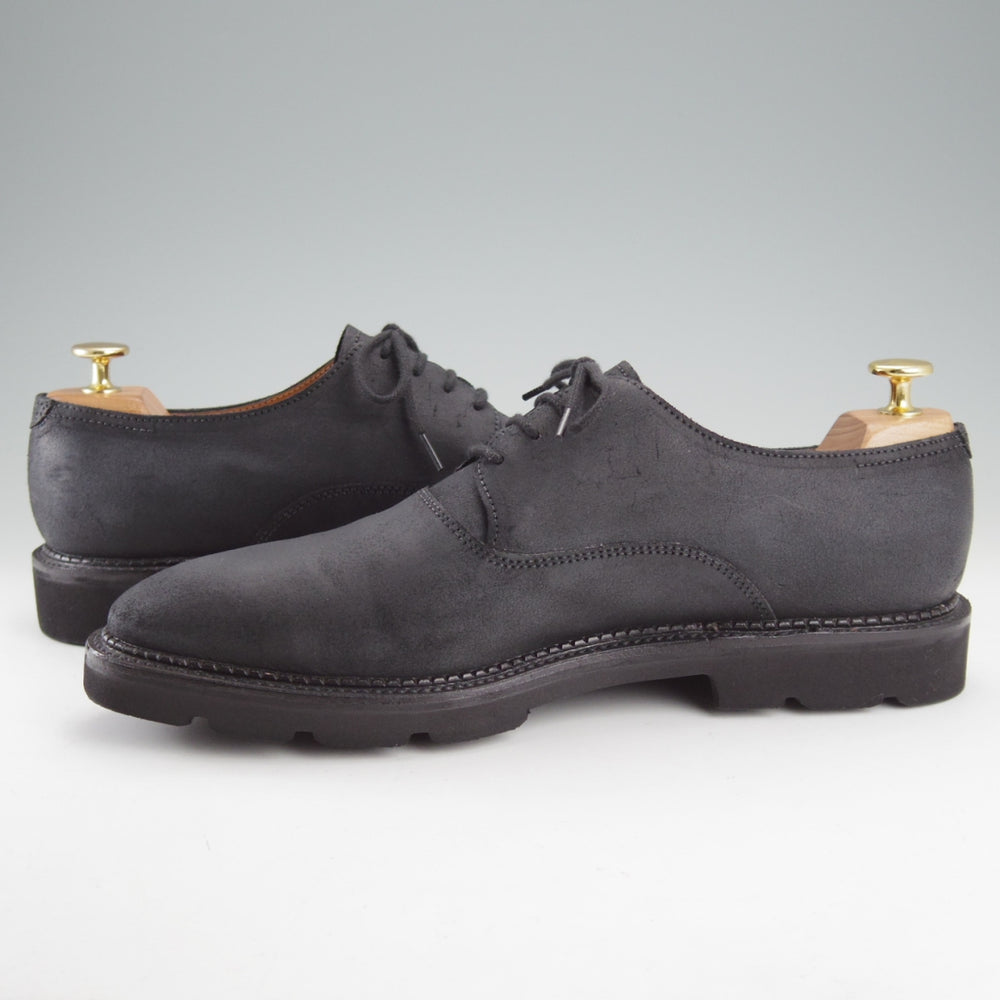 極美品★ジョンロブ 8E【定価￥180,400-★MILTON/オイルドスエード】7000ラスト/プレーントゥ/黒/メンズ/JOHN LOBB★o169