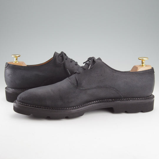 極美品★ジョンロブ 8E【定価￥180,400-★MILTON/オイルドスエード】7000ラスト/プレーントゥ/黒/メンズ/JOHN LOBB★o169