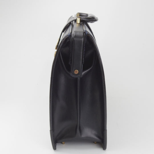 極上★大峽製鞄【現行定価￥297,000-★ブライドルレザー仕様/ダレスバッグ】メンズ/ビジネス/バッグ/紺/革/鞄/オオバセイホウ★p298