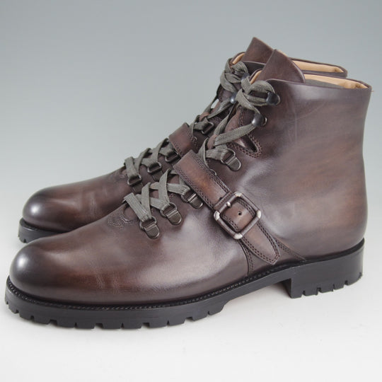 極美品★(仏)ベルルッティ SIZE 8【定価￥331,560★純正ツリー付/ソフト・グッドイヤー製法/ブルニコ】ブーツ/濃茶系/Berluti★o721