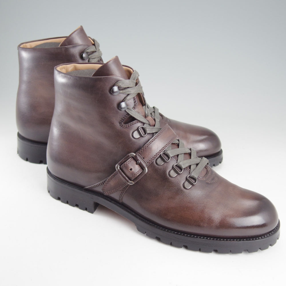 極美品★(仏)ベルルッティ SIZE 8【定価￥331,560★純正ツリー付/ソフト・グッドイヤー製法/ブルニコ】ブーツ/濃茶系/Berluti★o721