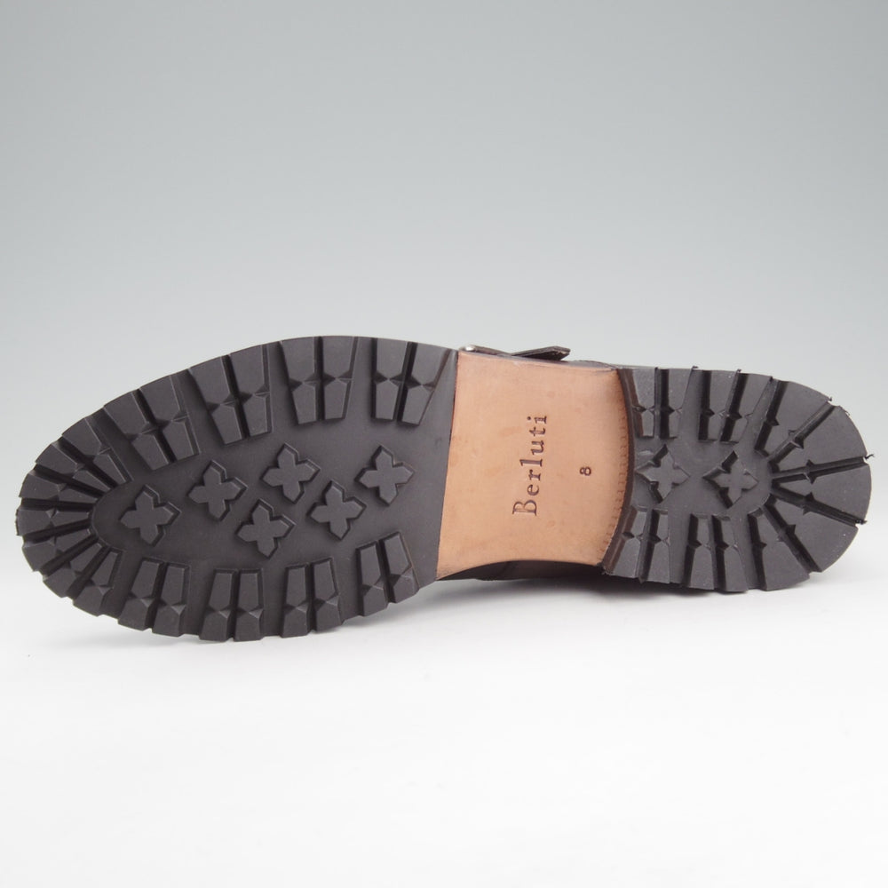 極美品★(仏)ベルルッティ SIZE 8【定価￥331,560★純正ツリー付/ソフト・グッドイヤー製法/ブルニコ】ブーツ/濃茶系/Berluti★o721