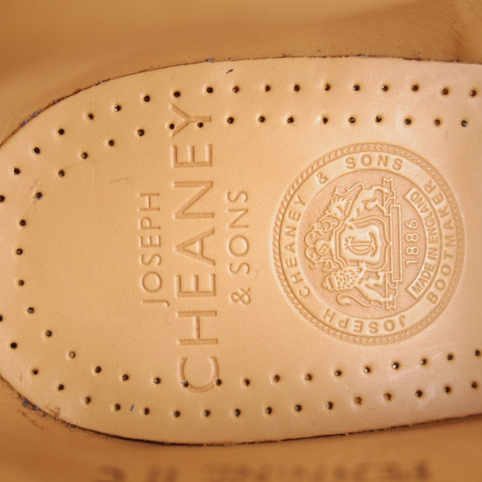 未使用★(英)チーニー 7F【定価￥104,500-★ブーツ版ケンゴン/ヴェルトショーン製法】PENNINE 2 C/コマンドソール/紺/CHEANEY★o182