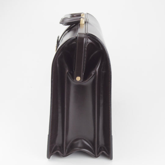 美品★ココマイスター/COCOMEISTER【定価￥230,000-★ブライドルレザー仕様/ダレスバッグ/濃茶】メンズ/ビジネス/バッグ/鞄★p300