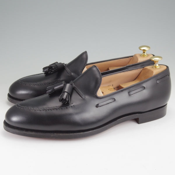 未使用★クロケット&ジョーンズ 9.5E【定価￥126,500-★CAVENDISH 2/キャベンディッシュ】325ラスト/タッセルローファー/カーフ/黒★n164