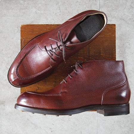 未使用★エドワードグリーン 9.5E【現行定価30万円以上★ドーバーのブーツタイプ/HALIFAX】505ラスト/Uチップ/赤茶/EDWARD GREEN★o172
