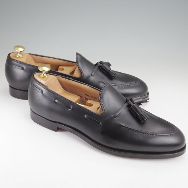 未使用★クロケット&ジョーンズ 9.5E【定価￥126,500-★CAVENDISH 2/キャベンディッシュ】325ラスト/タッセルローファー/カーフ/黒★n164