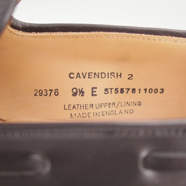 未使用★クロケット&ジョーンズ 9.5E【定価￥126,500-★CAVENDISH 2/キャベンディッシュ】325ラスト/タッセルローファー/カーフ/黒★n164