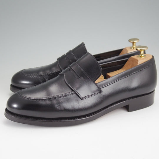 極美品★TLB Mallorca/ティーエルビー SIZE 7【現行定価6万円以上★コインローファー/520】カーフ/黒/メンズ★n165