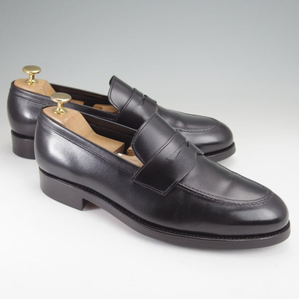 極美品★TLB Mallorca/ティーエルビー SIZE 7【現行定価6万円以上★コインローファー/520】カーフ/黒/メンズ★n165