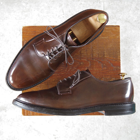 ★(米)アレンエドモンズ 10C【現行定価24万円程度★コードバン/ブラウン色/Leeds】リーズ/プレーントゥ/濃茶/メンズ/ALLEN EDMONDS★o729