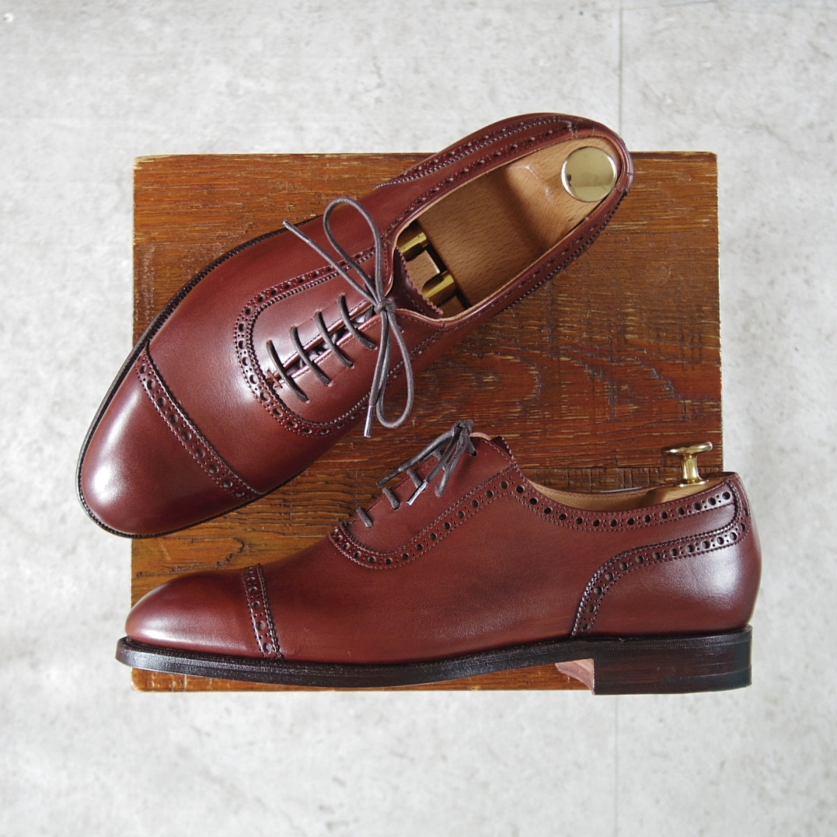 【希少 美品】Crockett&Jones製 ポールセンスコーンOEM UK7F 美品/希少品” POULSEN SKONE&Co （ポールセンスコーン）Crockett&Jones