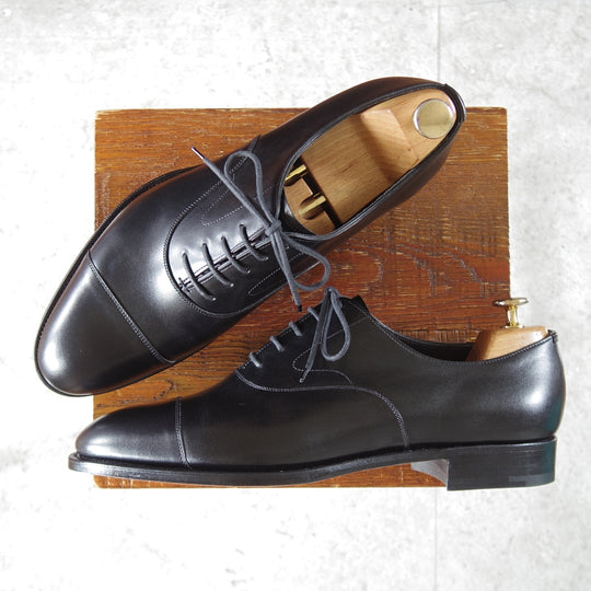 未使用★エドワードグリーン 8.5D【定価￥269,500-★チェルシー/CHELSEA/202ラスト】ストレートチップ/カーフ/黒/EDWARD GREEN★o737