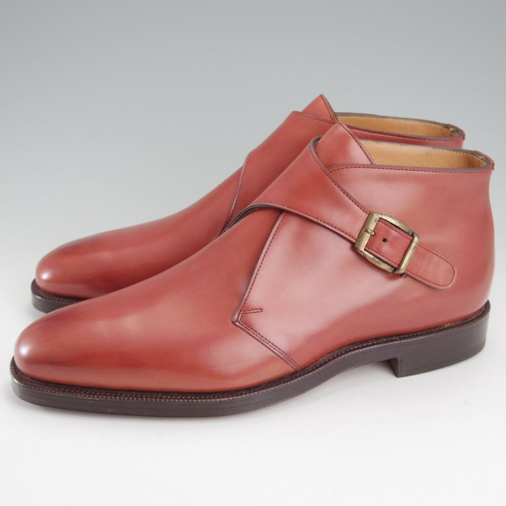 未使用★エドワードグリーン 7E【現行定価20万円以上★OLNEY/ジョージブーツ/808ラスト】モンクブーツ/カーフ/赤茶/EDWARD GREEN★o171