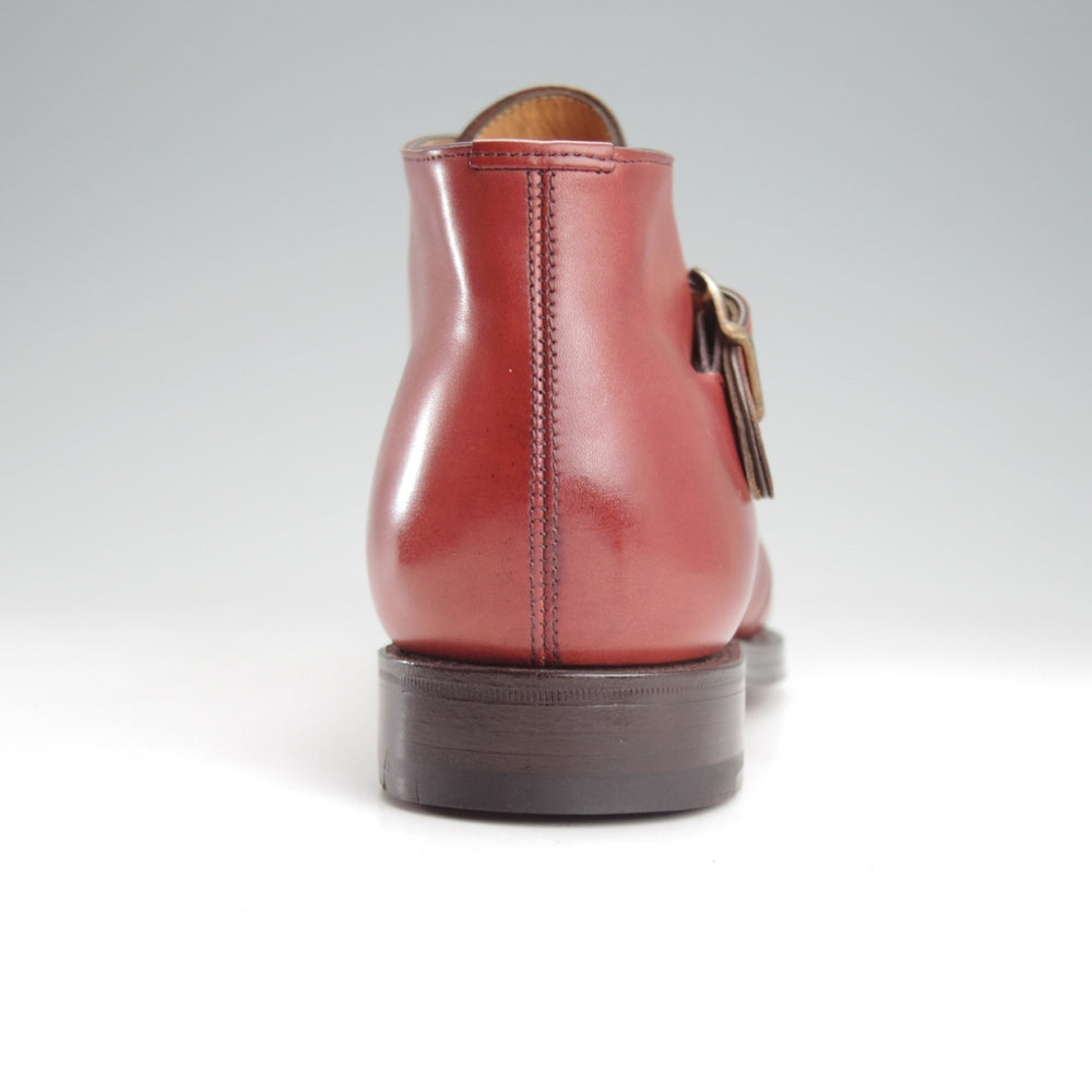 未使用★エドワードグリーン 7E【現行定価20万円以上★OLNEY/ジョージブーツ/808ラスト】モンクブーツ/カーフ/赤茶/EDWARD GREEN★o171