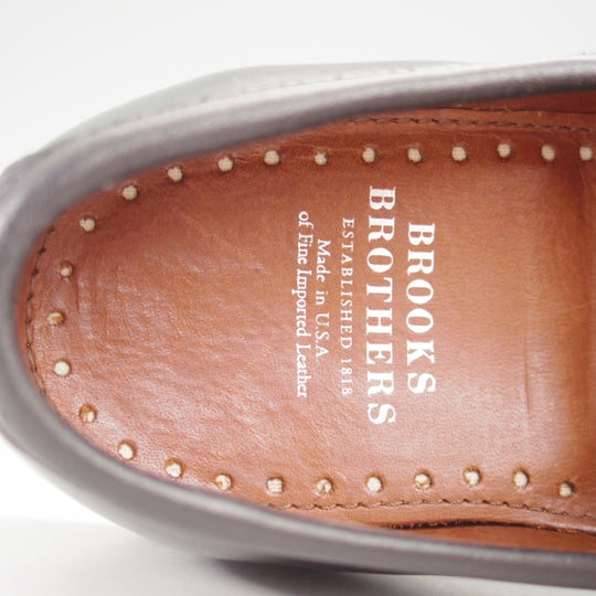 ほぼ未使用★(米)アレンエドモンズ 8D【貴重★ブルックスブラザーズ別注/BROOKS BROTHERS】コインローファー/黒/ALLEN EDMONDS★n682