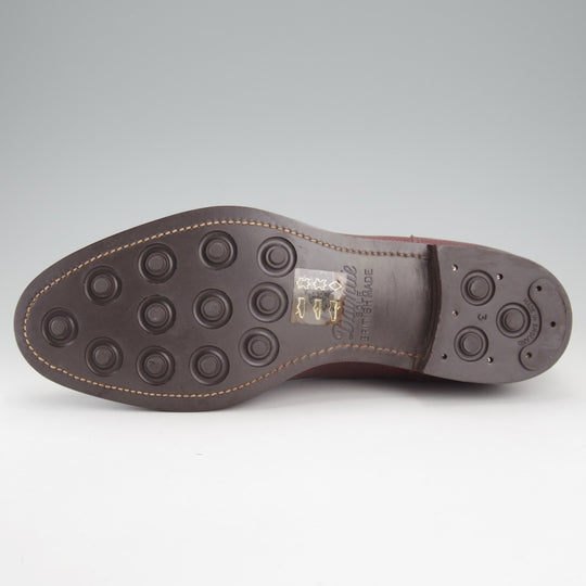 未使用★エドワードグリーン 9.5E【現行定価30万円以上★ドーバーのブーツタイプ/HALIFAX】505ラスト/Uチップ/赤茶/EDWARD GREEN★o172