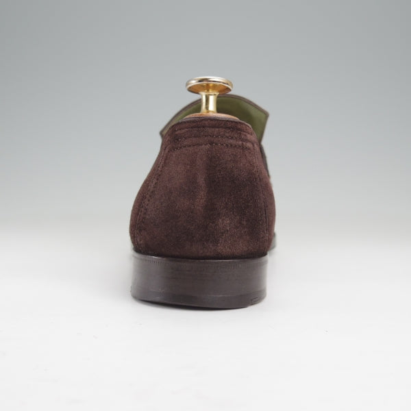 極上★(仏)ベルルッティ SIZE 6.5【現行定価30万円以上★ANDY/アンディ】コインローファー/スエード/濃茶/メンズ/Berluti★n168