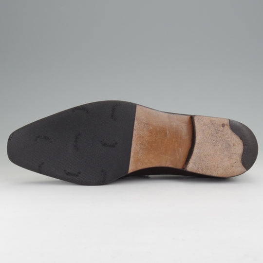 極上★(仏)ベルルッティ SIZE 6.5【現行定価30万円以上★ANDY/アンディ】コインローファー/スエード/濃茶/メンズ/Berluti★n168