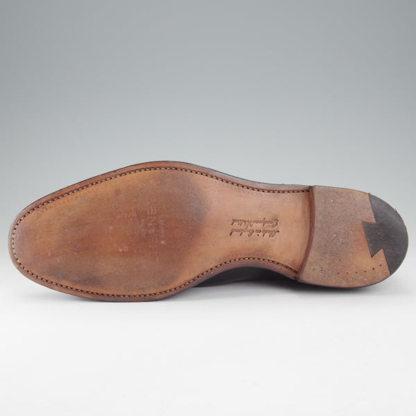 極美品★(英)チーニー 9F【定価￥92,400-★アルフレッド/ALFRED】125ラスト/ストレートチップ/カーフ/黒/メンズ/CHEANEY★n683
