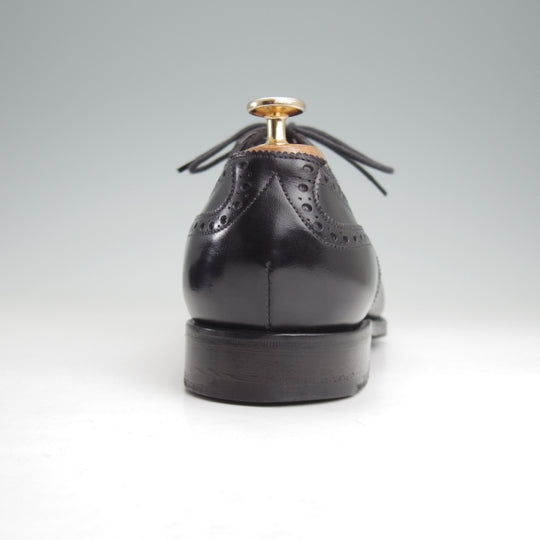 美品★エドワードグリーン 8.5D【定価￥253,000-★カドガン/CADOGAN/82ラスト】セミブローグ/カーフ/黒/EDWARD GREEN★n684