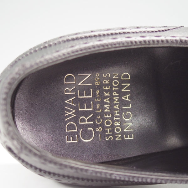 美品★エドワードグリーン 8.5D【定価￥253,000-★カドガン/CADOGAN/82ラスト】セミブローグ/カーフ/黒/EDWARD GREEN★n684