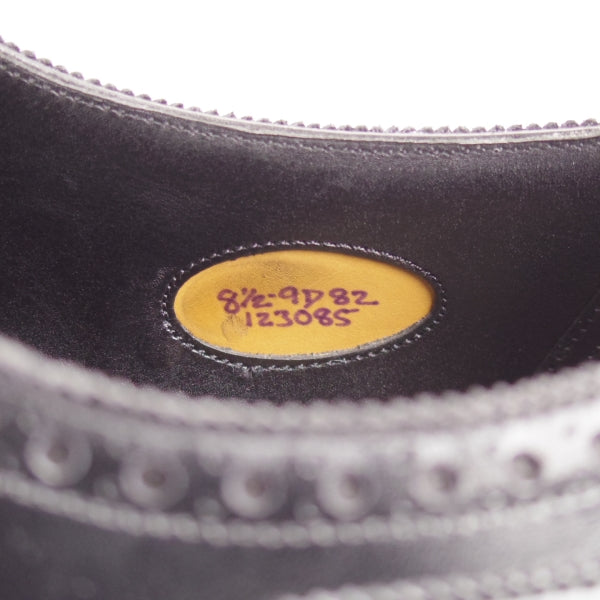 美品★エドワードグリーン 8.5D【定価￥253,000-★カドガン/CADOGAN/82ラスト】セミブローグ/カーフ/黒/EDWARD GREEN★n684