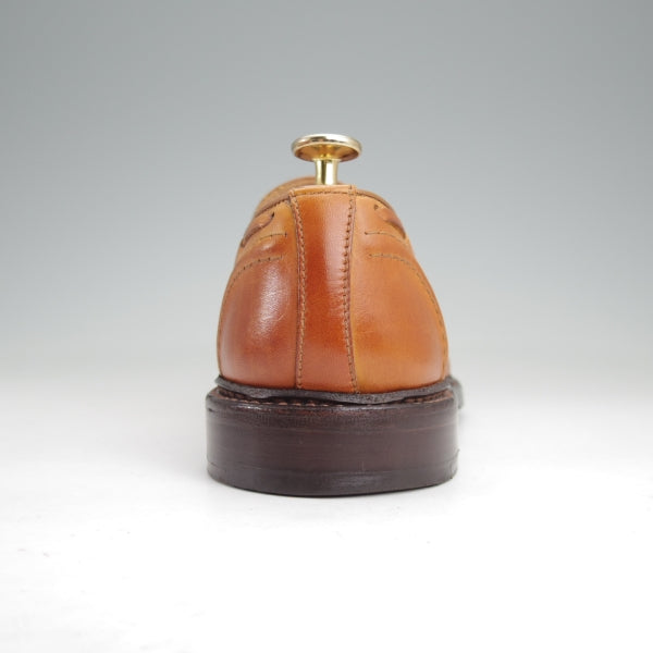 美品★トリッカーズ SIZE 6【現行定価10万円以上★タッセルローファー/ELTON】8011/カーフ/薄茶/メンズ/Tricker's★n169