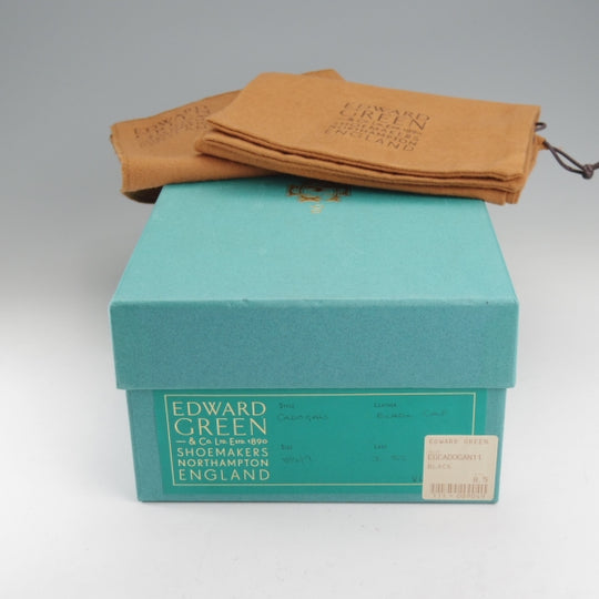 美品★エドワードグリーン 8.5D【定価￥253,000-★カドガン/CADOGAN/82ラスト】セミブローグ/カーフ/黒/EDWARD GREEN★n684