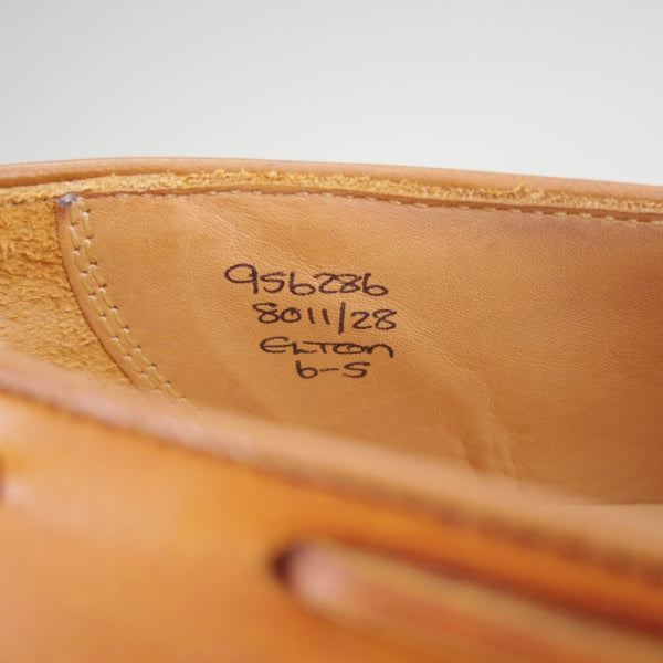 美品★トリッカーズ SIZE 6【現行定価10万円以上★タッセルローファー/ELTON】8011/カーフ/薄茶/メンズ/Tricker's★n169