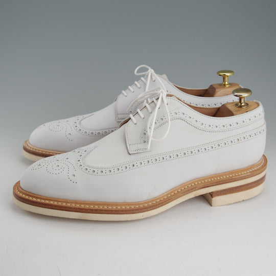 未使用★(英)チーニー 8F【モデル定価￥78,100-★ロングウイング/YELVERTOFT】1886ラスト/ヌバック/白/メンズCHEANEY★o728