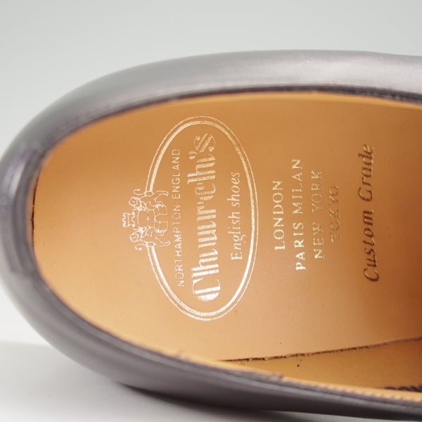 未使用★チャーチ 85G/UK8.5【定価￥176,000-★コンサル/CONSUL R】173ラスト/ストレートチップ/カーフ/黒/メンズ/Church's★n685